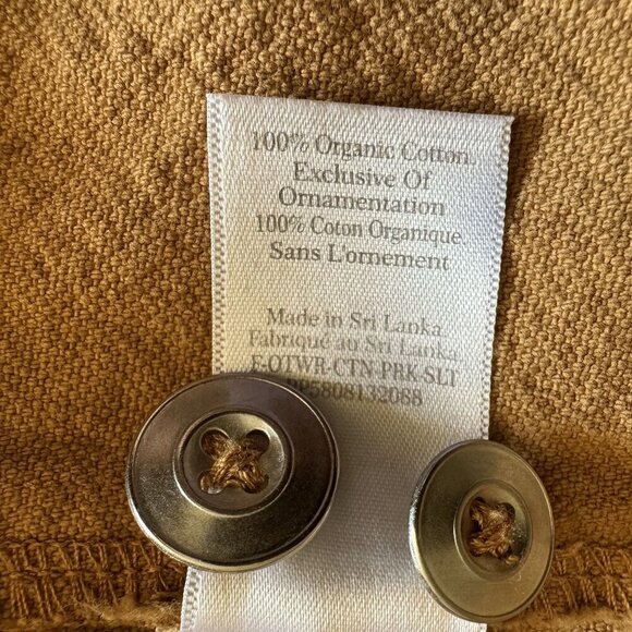 Everlane Canvas 100% Organic Cotton Unlined Parka Utility Jacket; Cappuccino - Picture 15 of 17